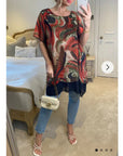 Multi Color Print Oversize Dress