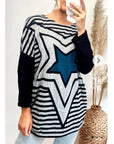 Star Print oversized Jumper top