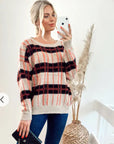 Check Print Wool blend Jumper