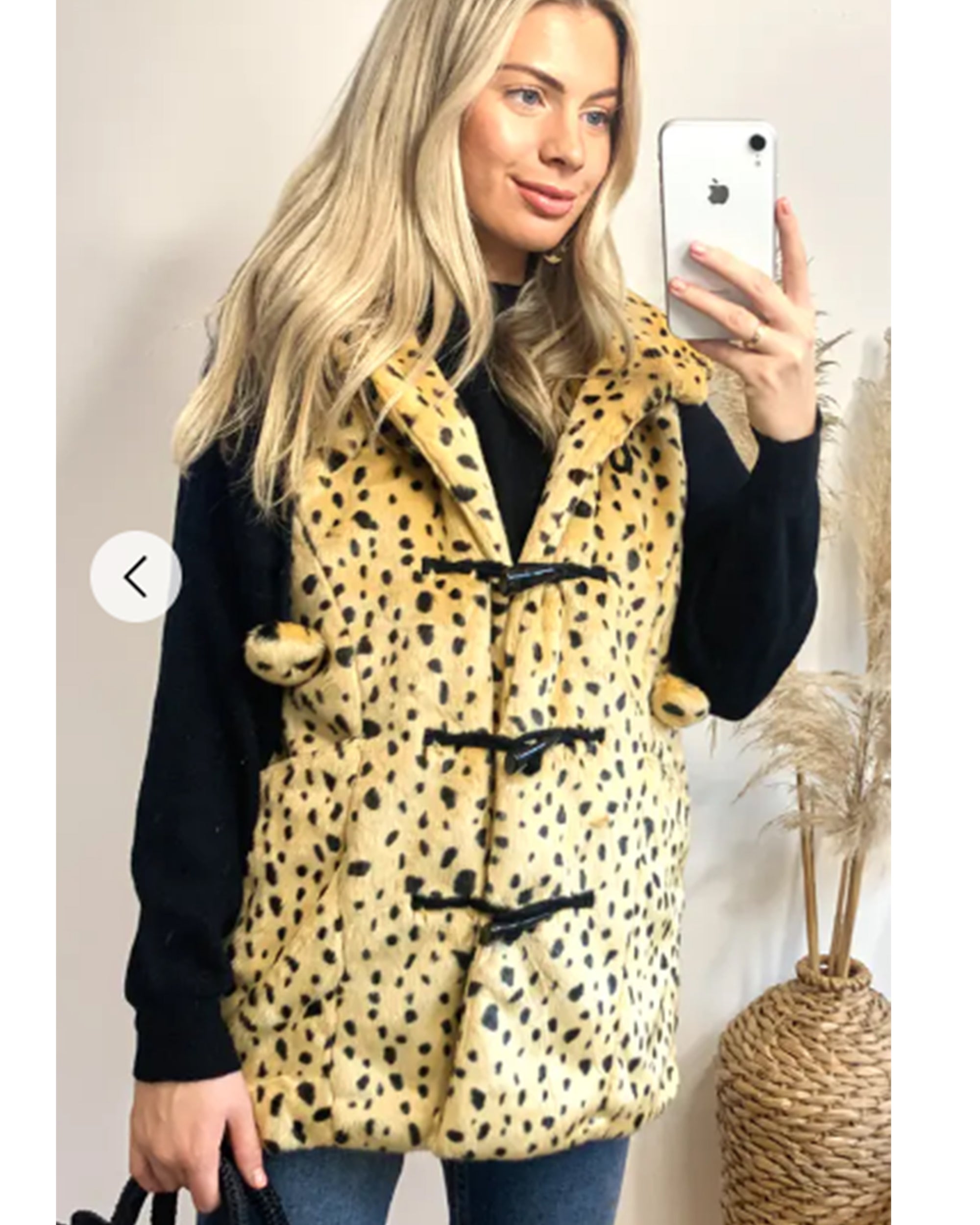 Faux Fur Oversize Hoody Coat