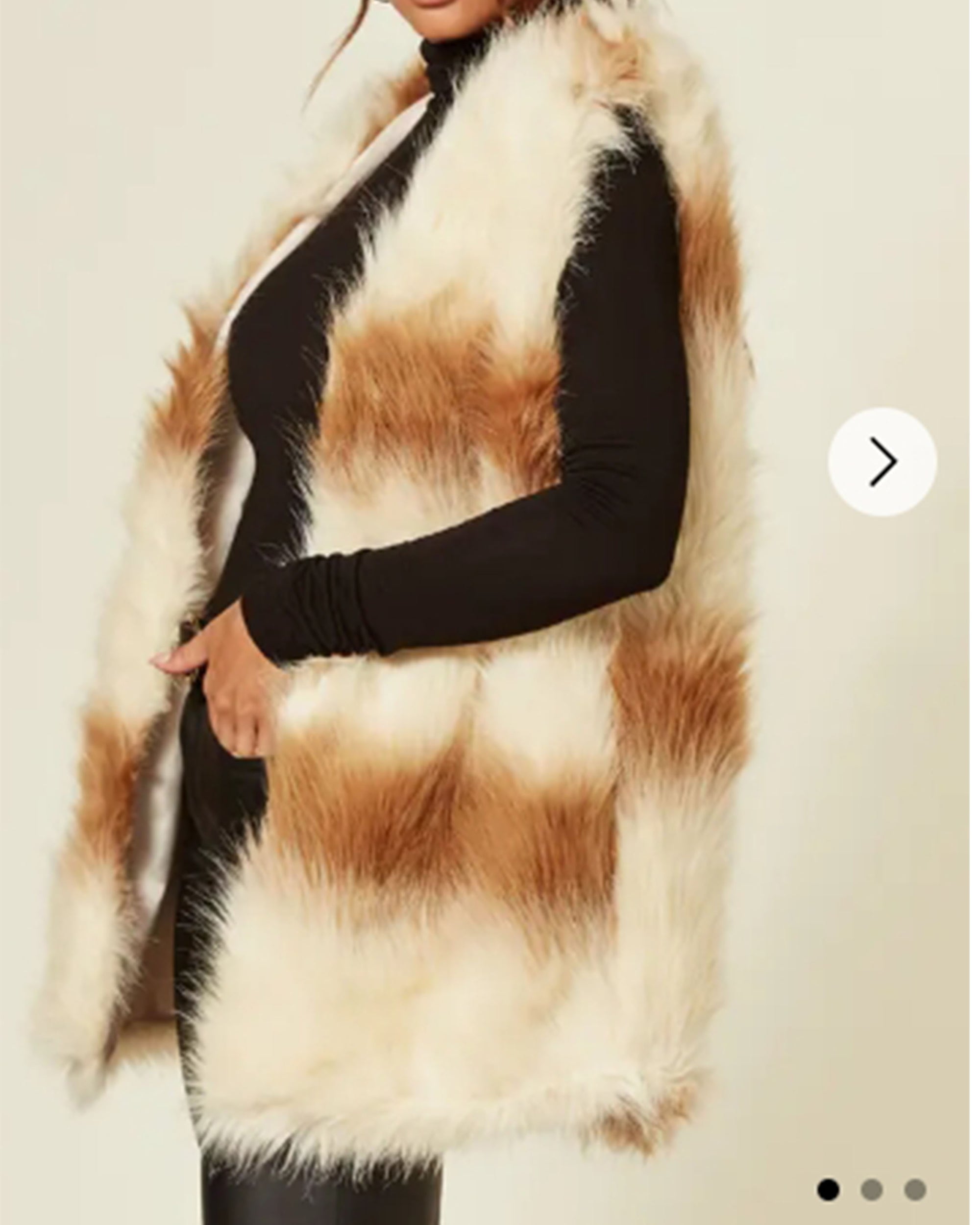 Faux Fur Gilet (BROWN)