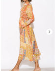 Bandana Patch Print Light Cotton Shirt Dress