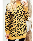 Leopard Print Fluffy Jumper