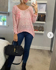 Neon Color Knitted Jumper (PINK)