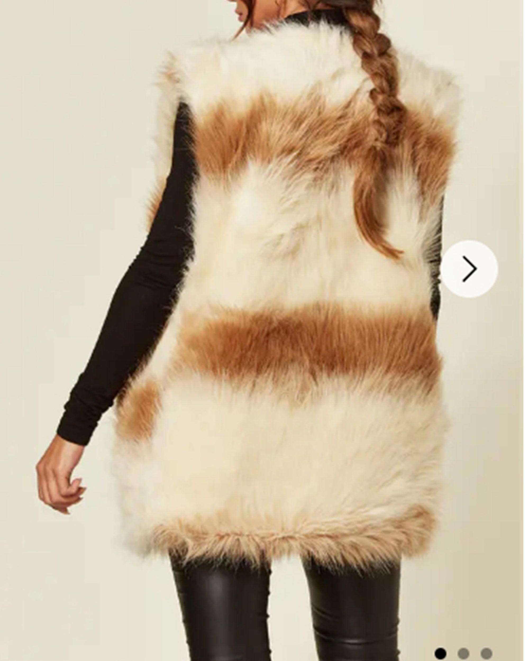 Faux Fur Gilet (BROWN)