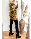 Leopard Print Fluffy Jumper