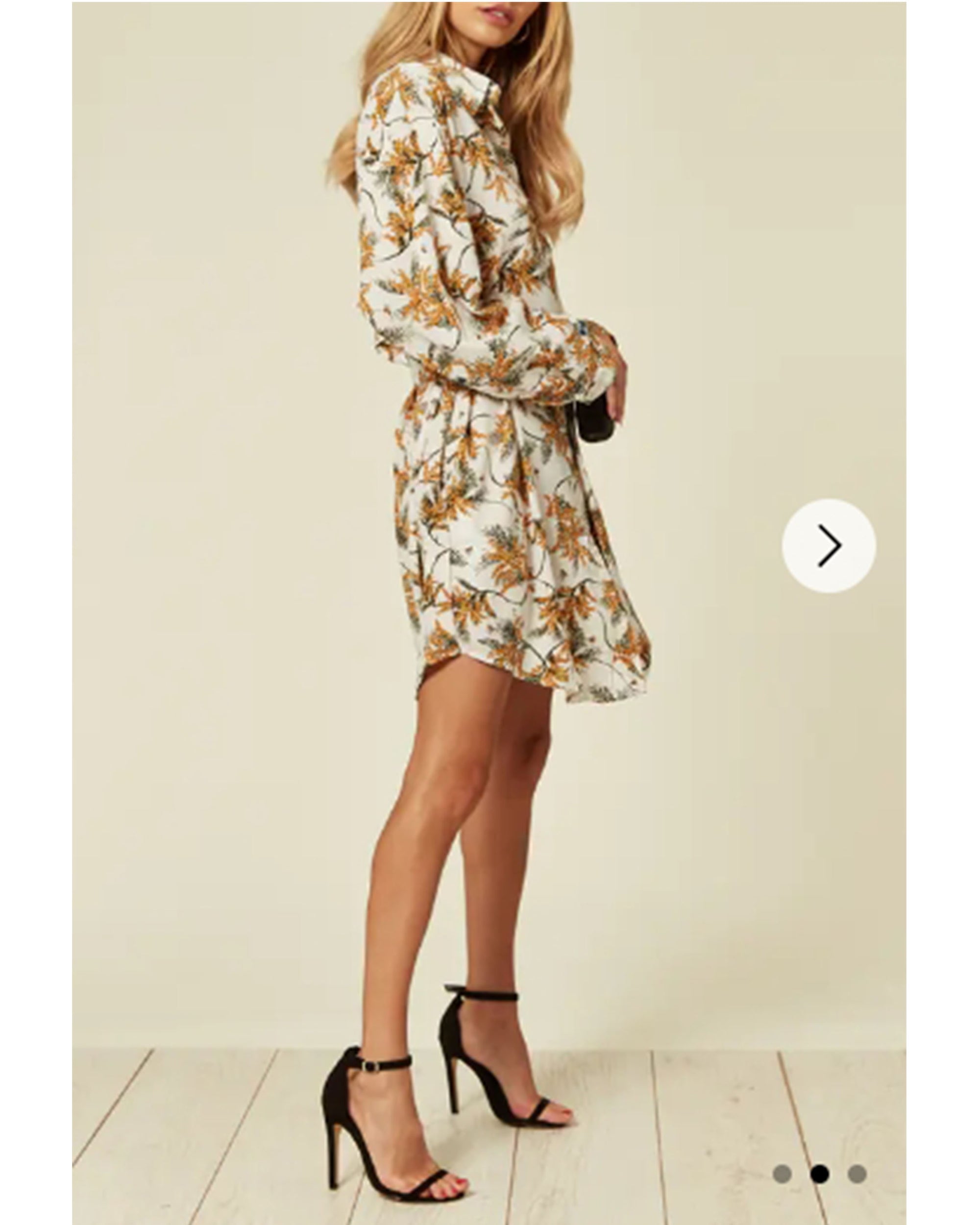 Multi Floral Printed overisze Shirt Dress