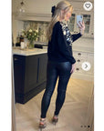 Mirror Sequin Jumper in Black