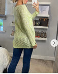 Neon Color Knitted Jumper (Green)