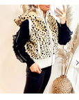 Faux Fur Jacket (Leopard print)