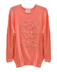 Pearl embellish COCO letter Jumper