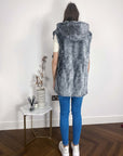 Faux Fur Oversize Hoody Coat