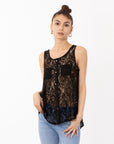 Lace Chiffon Top Shirt