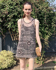 Lace Tunic Dress (Beige)