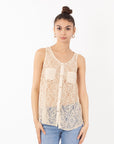 Lace Chiffon Top Shirt