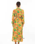 Multi-color Monet print Light Cotton Shirt Dress