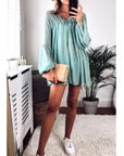 balloon long sleeves chiffon top