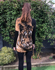 Tiger Printed Batwing Knitted Jumper