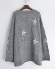 Stars' Print Ladder Stitch Jumper