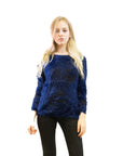 Fluffy bird of Minerva Jumper (Blue)