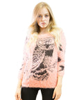 Fluffy bird of Minerva Jumper (Pink)