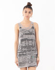 Lace Tunic Dress (Grey)