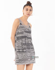 Lace Tunic Dress (Grey)