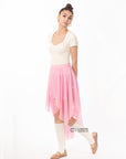 Dip Hem Skirt (Pink)