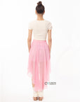 Dip Hem Skirt (Pink)