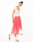 Dip Hem Skirt (Rose)