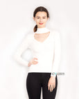 Soft knit Jumper top with Cut Outs design