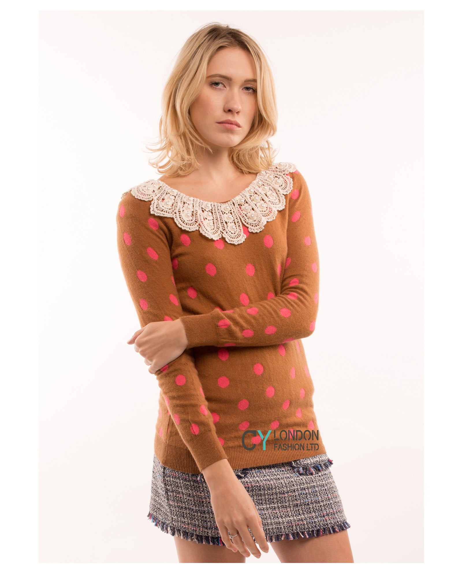 Dot &amp; Stripe Print Jumper