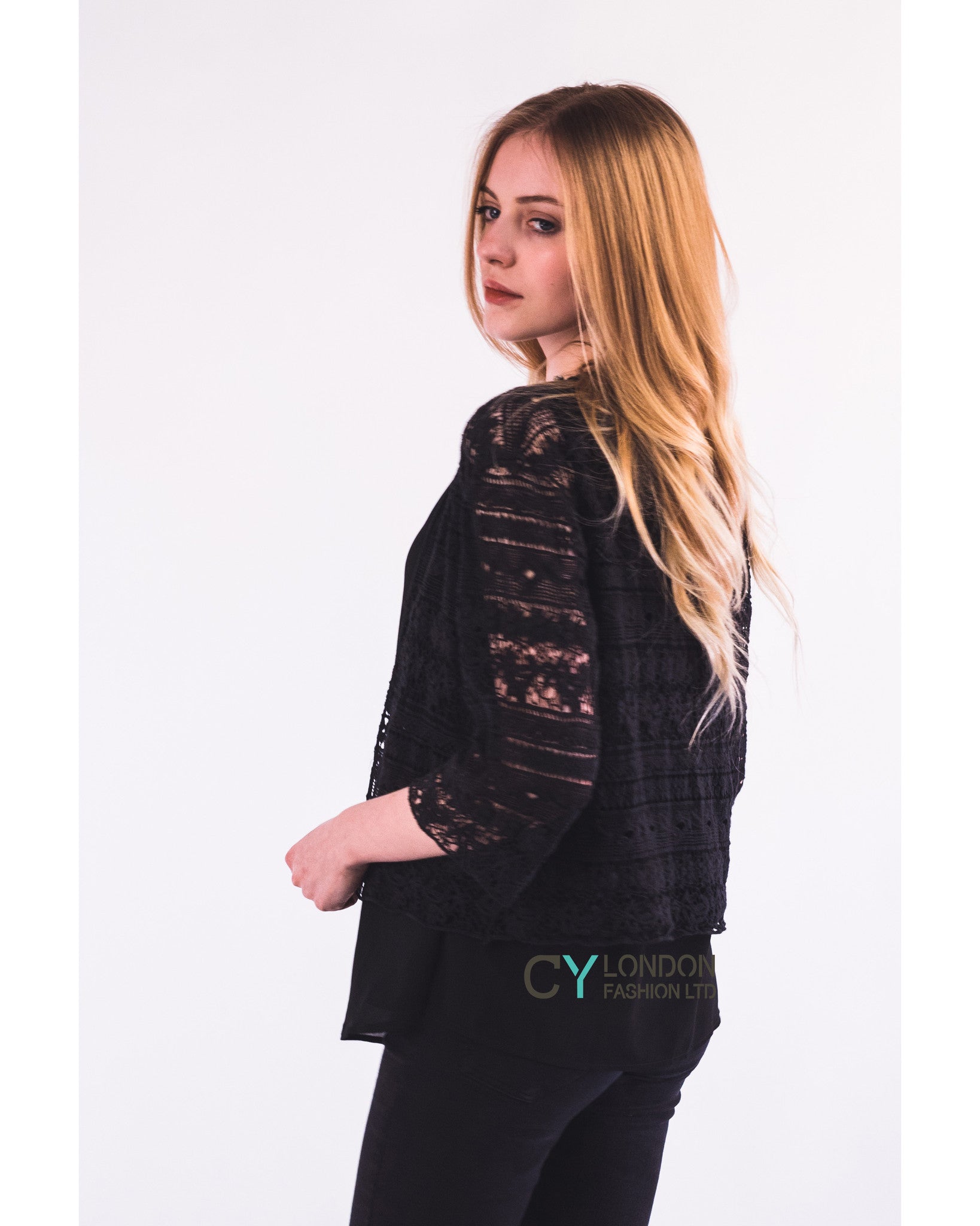 Crochet Cardigan (Black)