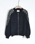 Pearl embellished Shoulder knit Cardigan