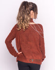 Open shoulder jumper with Chain Detail