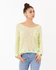 Neon Color Knitted Jumper (Green)