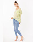 Neon Color Knitted Jumper (Green)