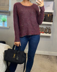 Burgundy Color knitted jumper