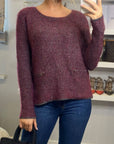 Burgundy Color knitted jumper