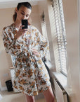 Multi Floral Printed overisze Shirt Dress