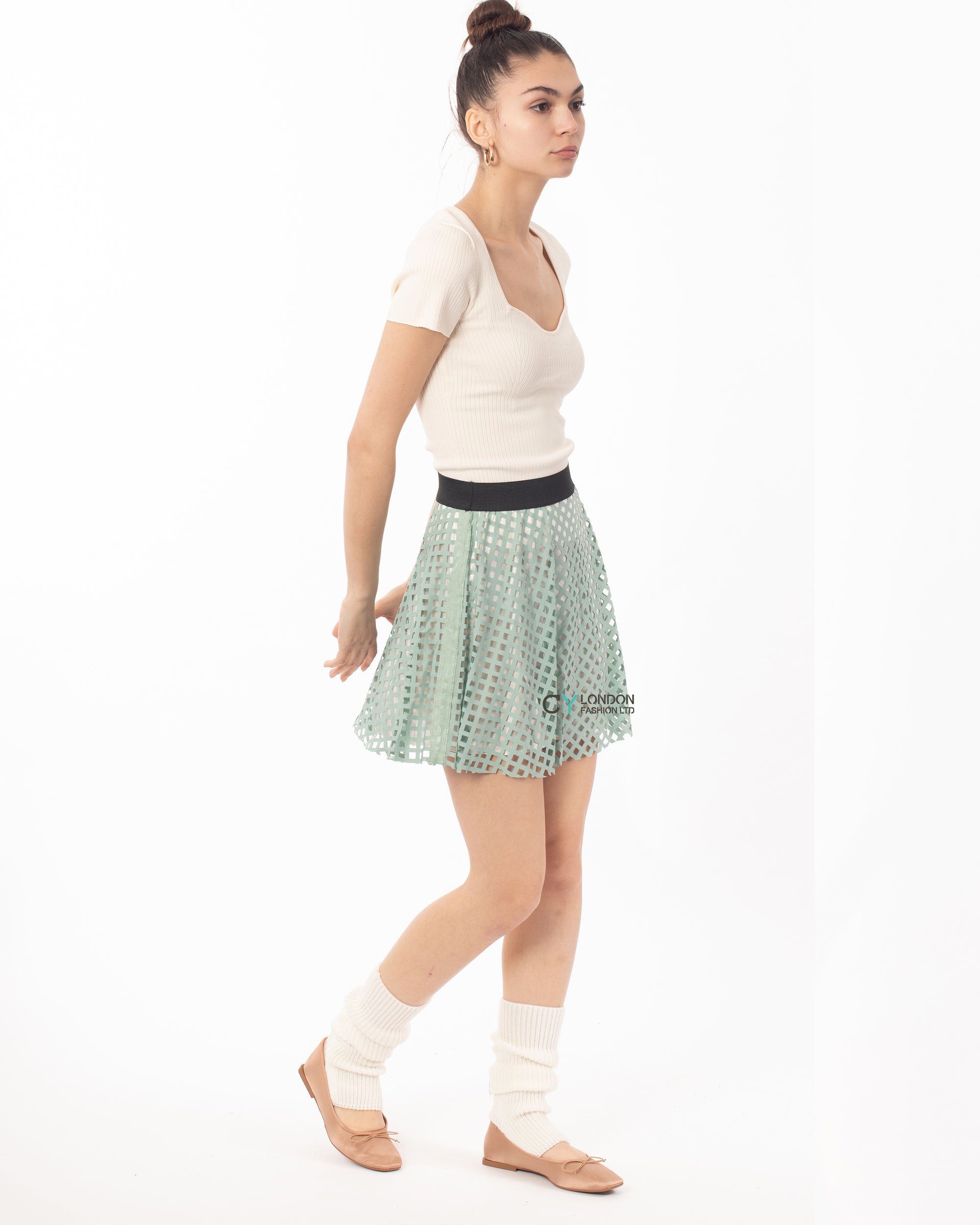 Mesh Skirt (Mint)