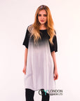 Tie dye Cotton Long top (Black)