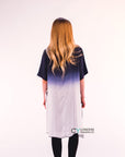 Tie dye Cotton Long Top (Blue)