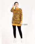 Leopard Print Fluffy Jumper