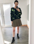 Star pattern knitted jumper