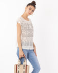 Embellished T-shirt (White)